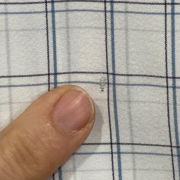 Mizzen + Main Shirt Mens Large White Check Large Trim Fit Button Up Long Sleeve - Picture 7 of 13